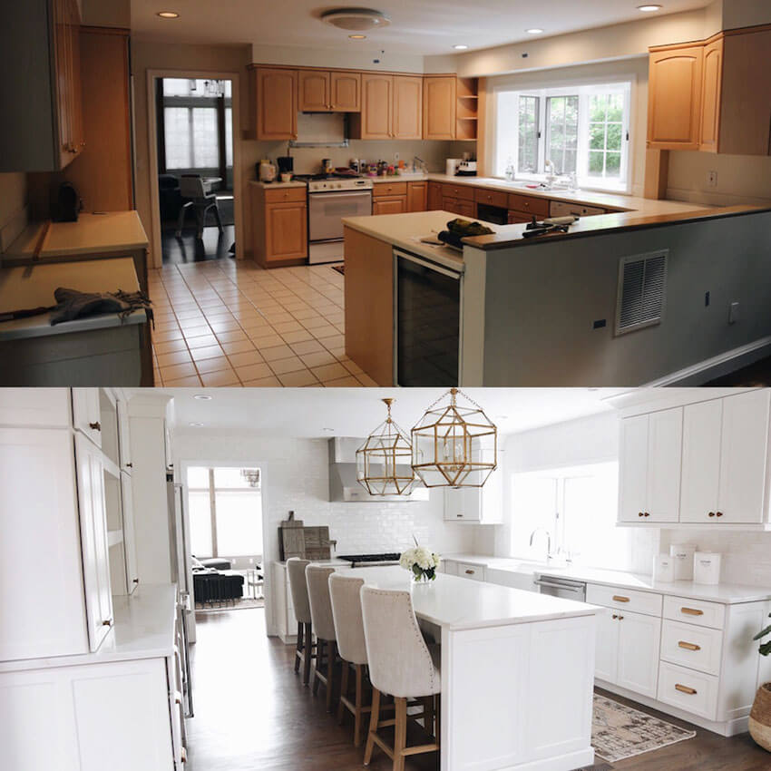 Kitchen Remodel Before and After